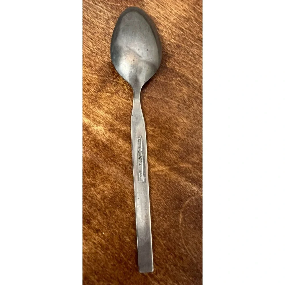 Oneida Northland Montezuma Black Accented Stainless 18/10 Geometric Spoon